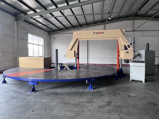 Vacuum Suction PU Foam Cutting Machine with 10000 mm Band Knife for Continuous Slicing